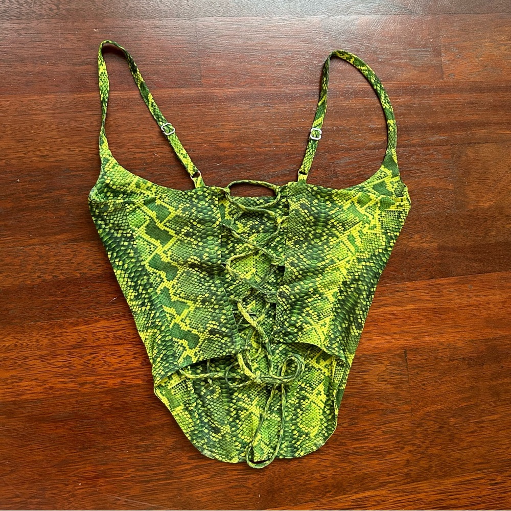 Miaou Venus Corset in green - Picture 2 of 4